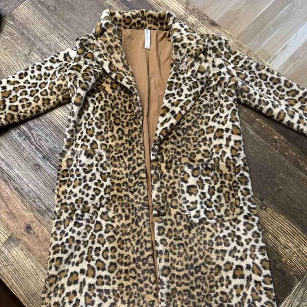 MURAL leopard print jacket XS